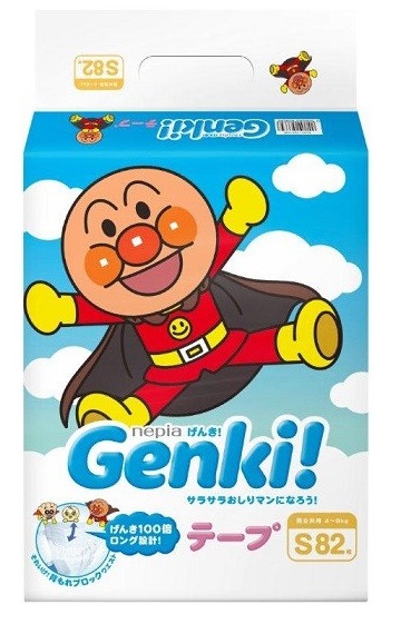 Подгузники Genki S (4-8) 82шт в магазине Везет Маме