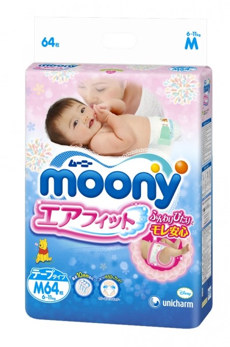 Подгузники Moony M (6-11кг) 64шт в магазине Везет Маме